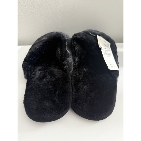 Hollister Men's Faux Fur Lined Logo Slippers Slide Sandals Blue XL 13-14 - Picture 5 of 6